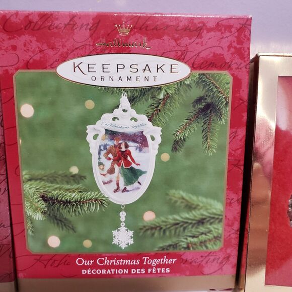 Hallmark Keepsake Christmas Tree Ornaments Lot Of 4 All Metal - Picture 3 of 9